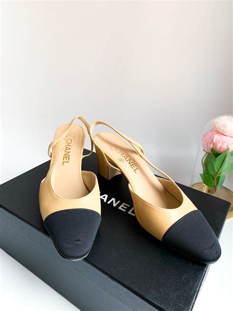 chanel black shoe|chanel beige and black shoes.